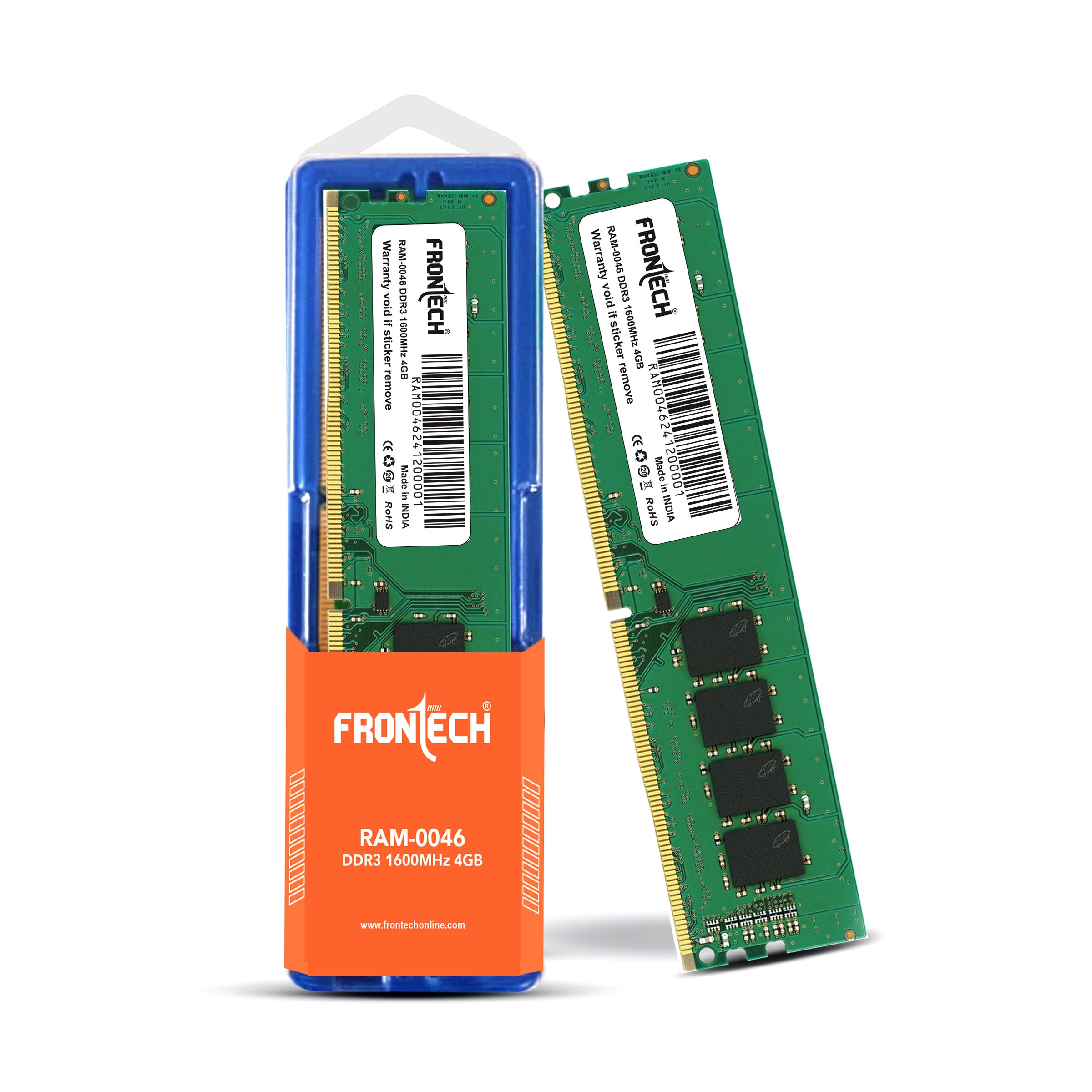 Frontech 4GB RAM | DDR3 1600MHz Desktop RAM | Low Power Consumption, High-Speed Data Transfer| Enhanced Gaming & Multitasking (RAM–0046) Frontech 4GB RAM | DDR3 1600MHz Desktop RAM | Low Power Consumption, High-Speed Data Transfer| Enhanced Gaming & Multitasking (RAM–0046)